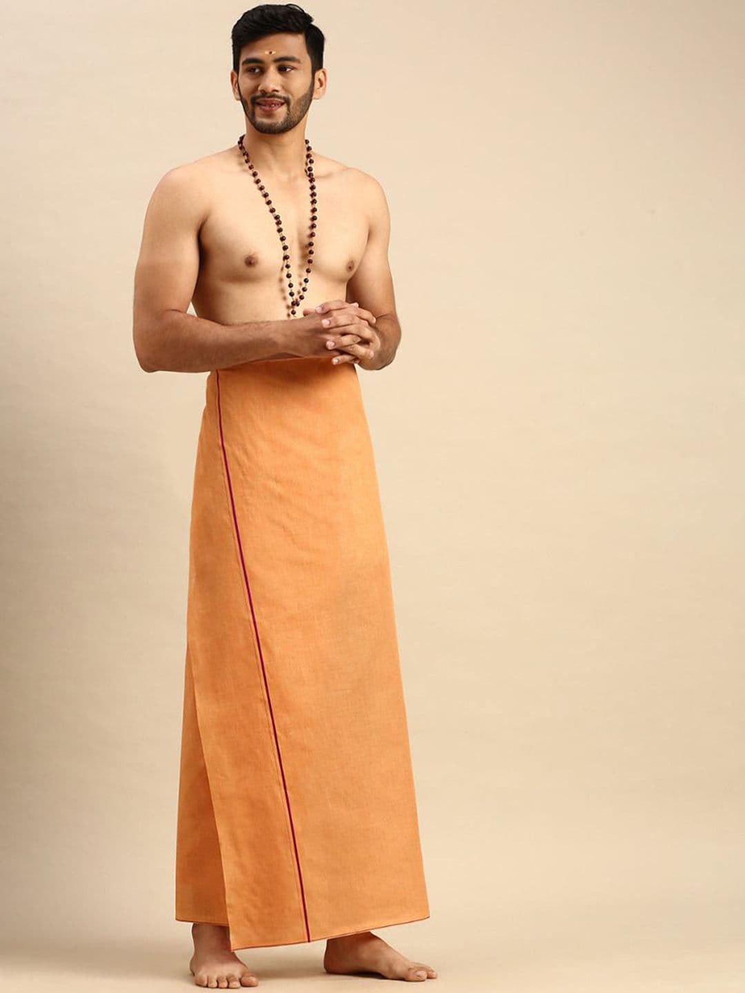 Ramraj Men Bordered Dhoti - view 1