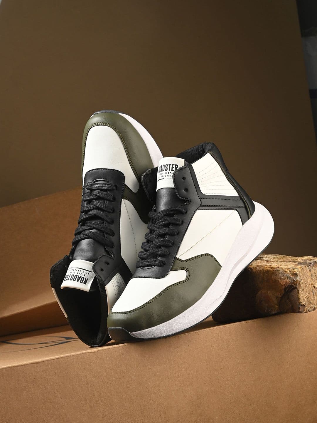 The Roadster Lifestyle Co Men Colorblocked Memory Foam Running Sneakers - view 1