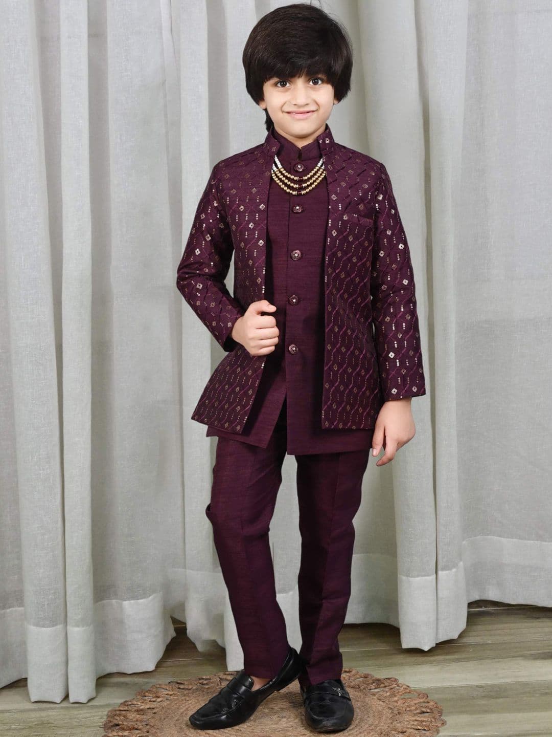 ahhaaaa Embroidered Sherwani Set - view 1