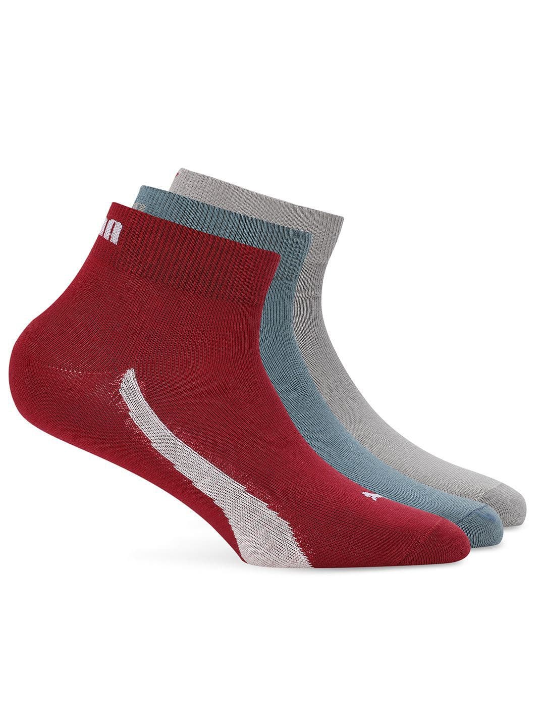 Puma Unisex Pack Of 3 Quarter Ankle Length Socks - view 1