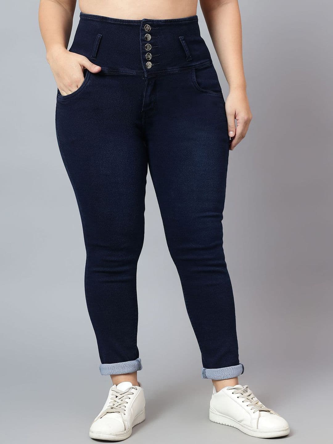 Nifty Women Plus Size Skinny Fit High-Rise Stretchable Jeans - view 1