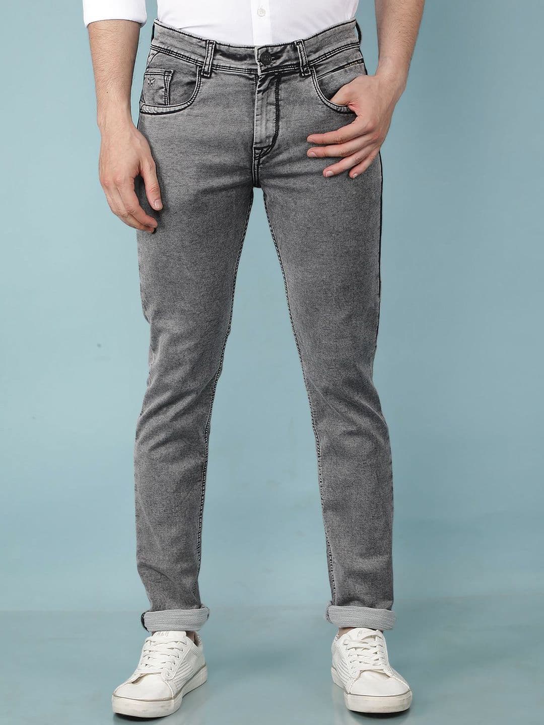 Crimsoune Club Men Mid-Rise Slim Fit Heavy Fade Stretchable Jeans - view 1