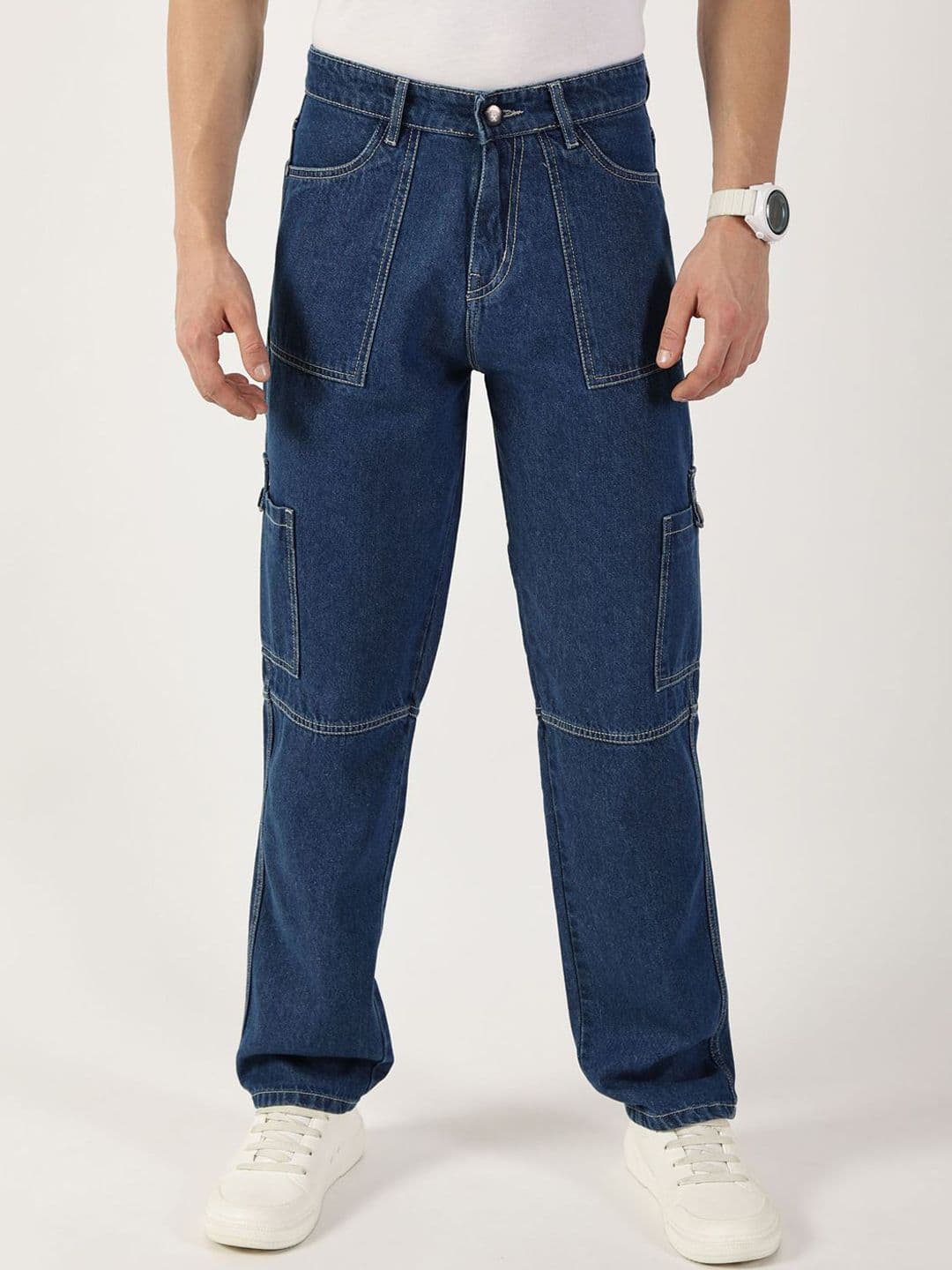Thomas Scott Men Cotton Loose Relaxed Fit Jeans - view 1