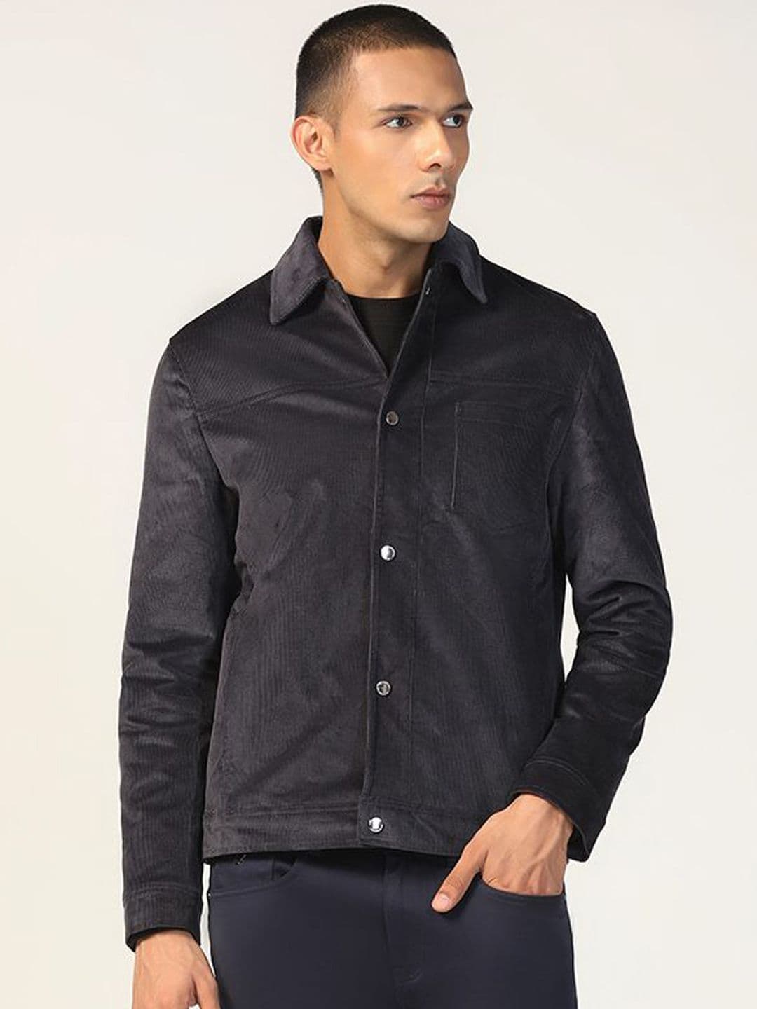 Blackberrys Men Polyester Longline Tailored Jacket - view 1