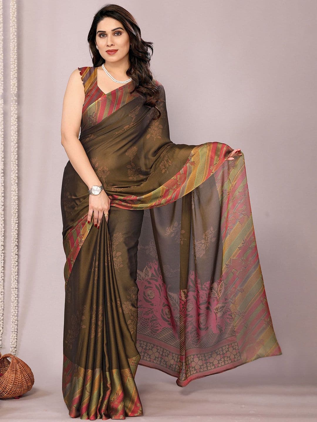 KALINI Women Floral Printed Saree - view 1