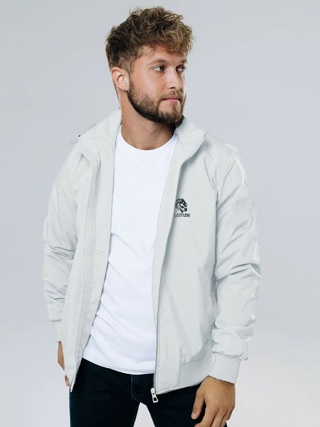 Leotude Men Windcheater and Water Resistant Outdoor Bomber Jacket - view 1