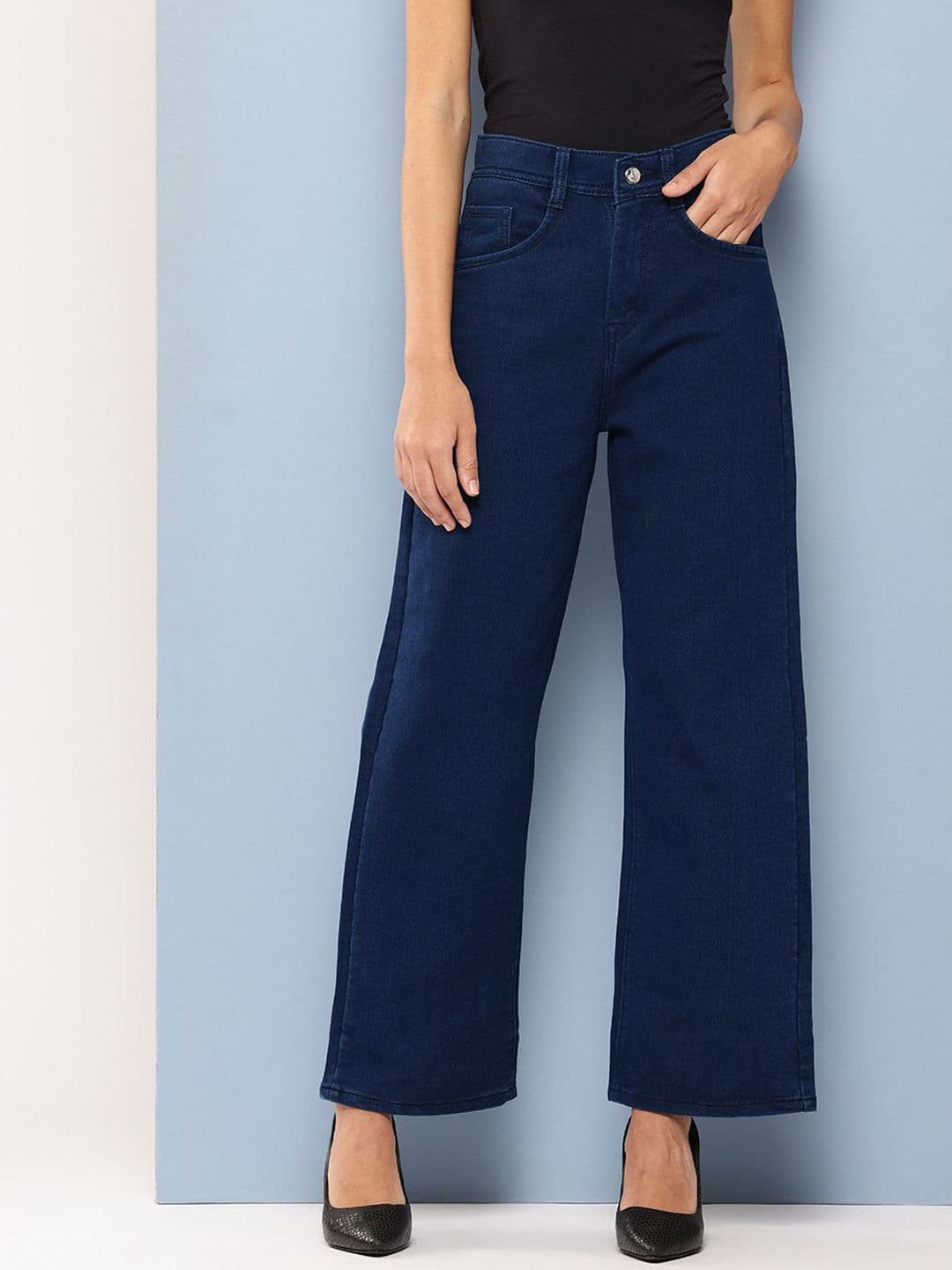 The Roadster Lifestyle Co. Women Flared High-Rise Cotton Jeans - view 1