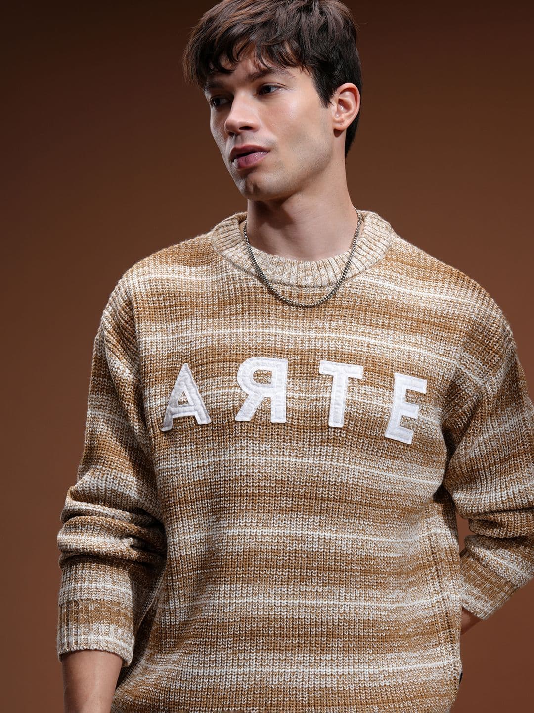 HIGHLANDER Men Cable Knit Pullover Sweater - view 1