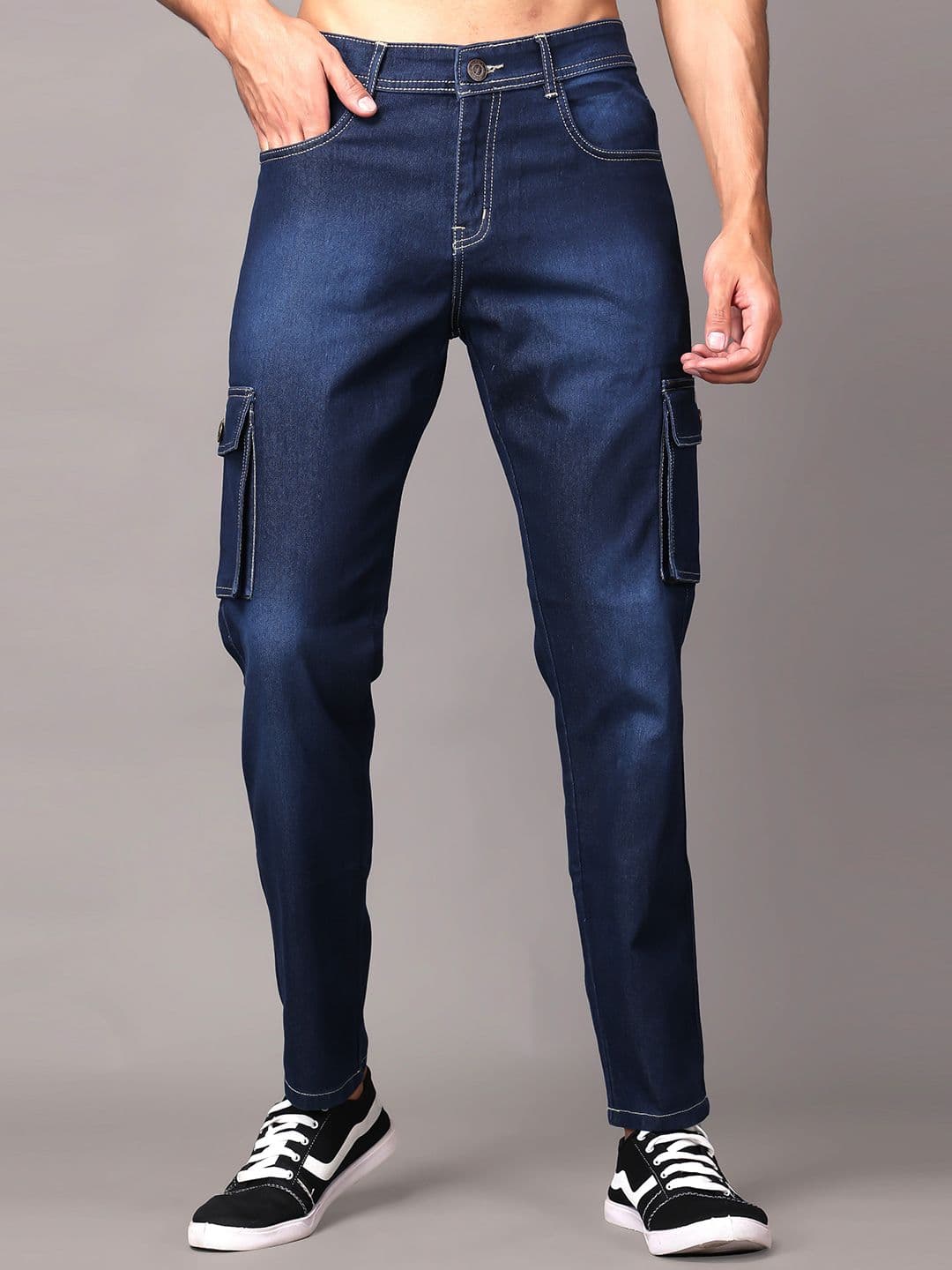 ZAYSH Men Cotton Regular Fit Light Fade Stretchable Jeans - view 1
