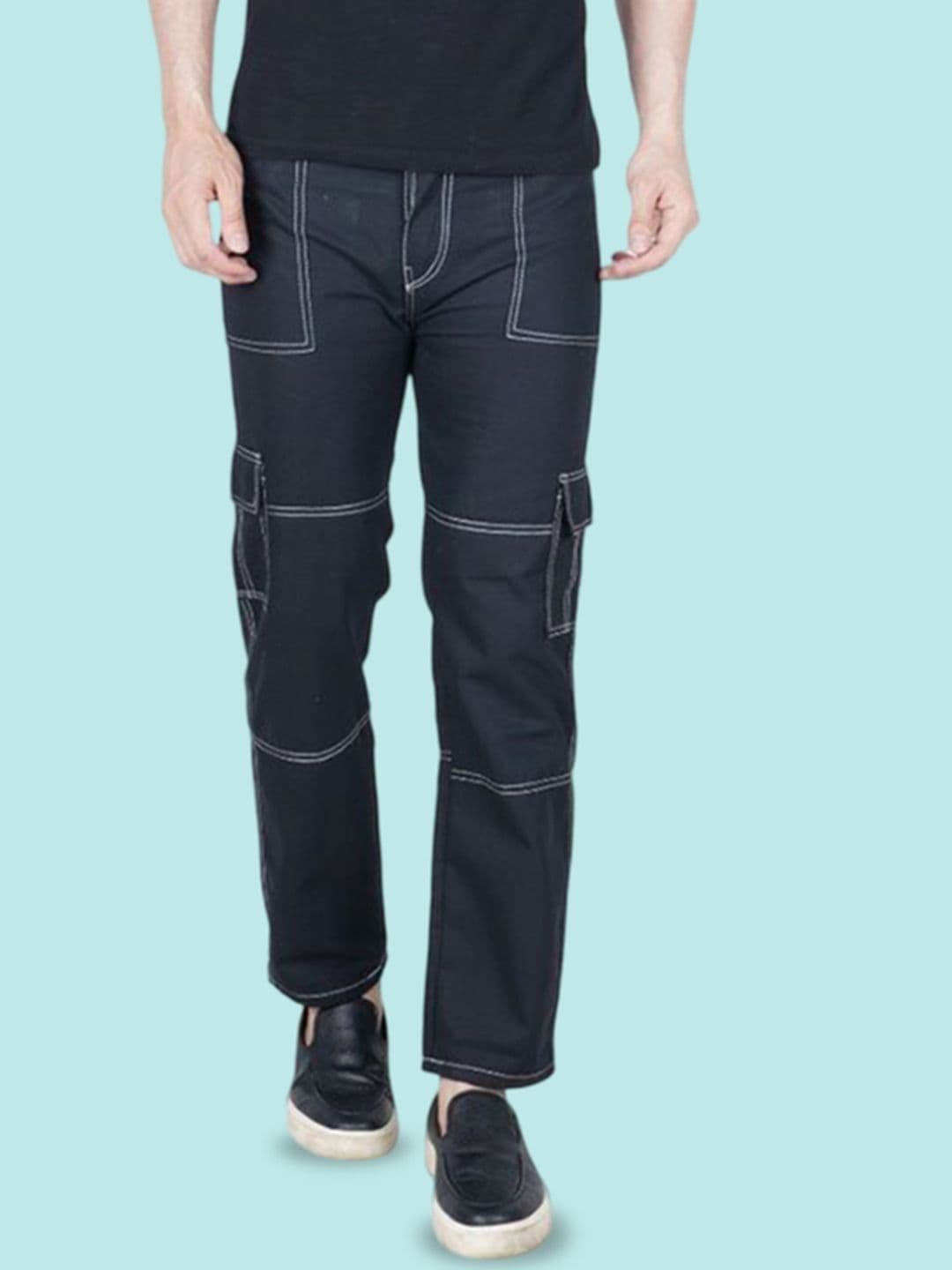 LINARIA Men Classic Mid-Rise Regular Fit Cargo Styles Jeans - view 1