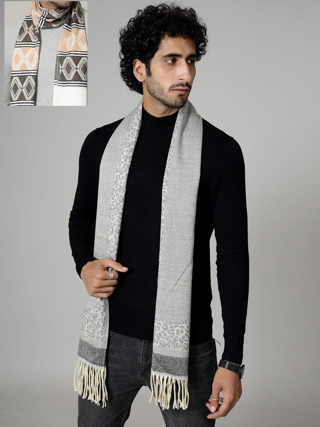 HANDICRAFT PALACE Men Merino Wool Mufflers - view 1