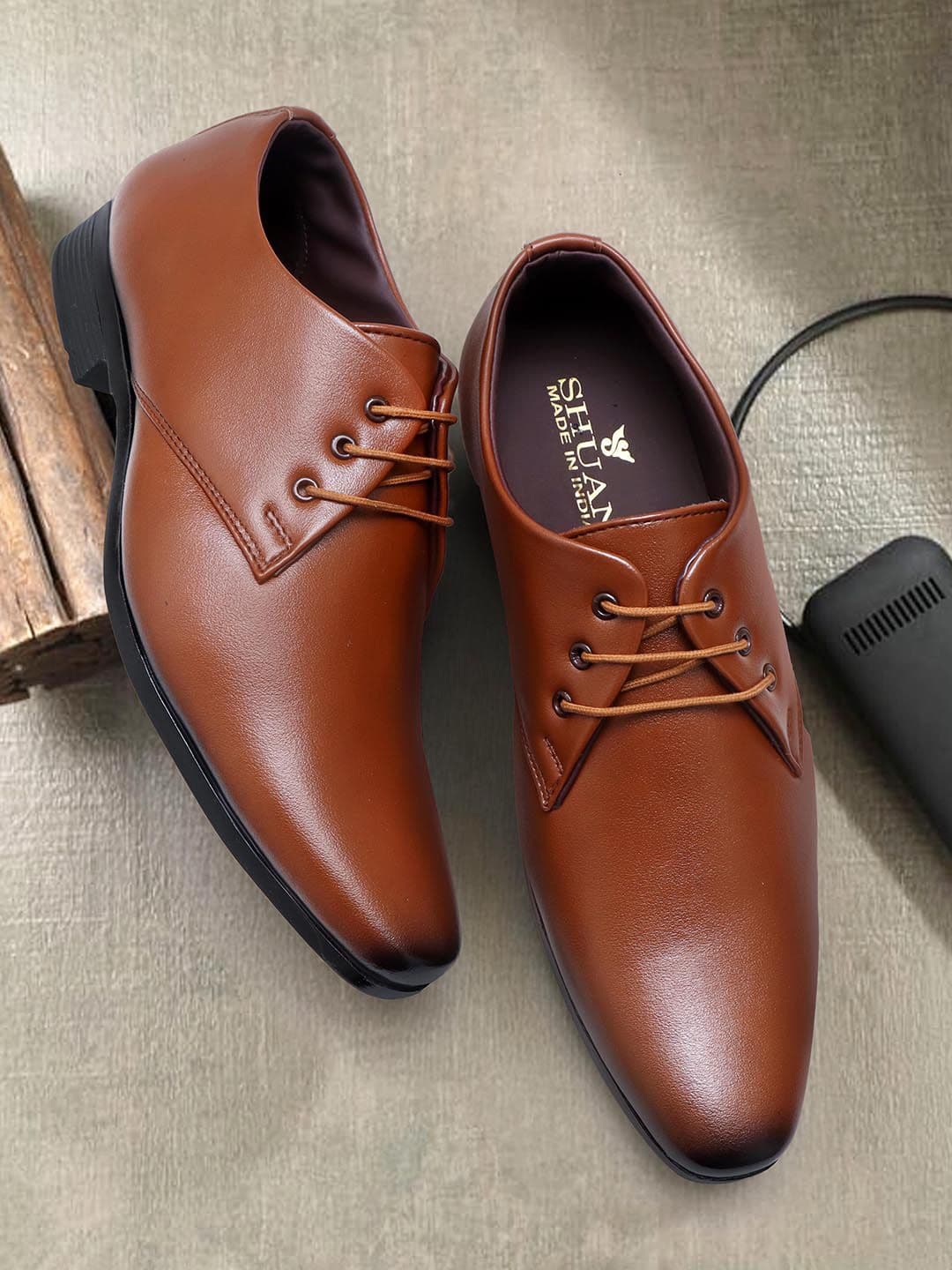 SHUAN Men Formal Lace-Up Derbys - view 1