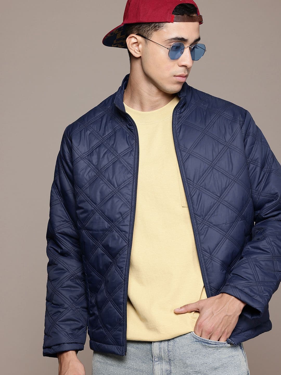 The Roadster Lifestyle Co. Men Quilted Mock Collar Jacket - view 1
