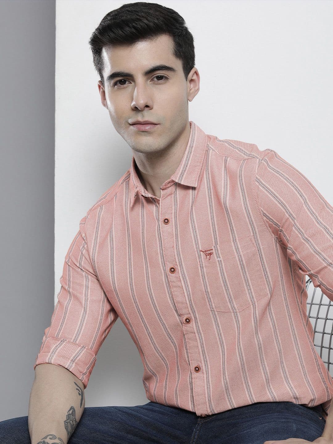 The Indian Garage Co Men Striped Casual Shirt - view 1
