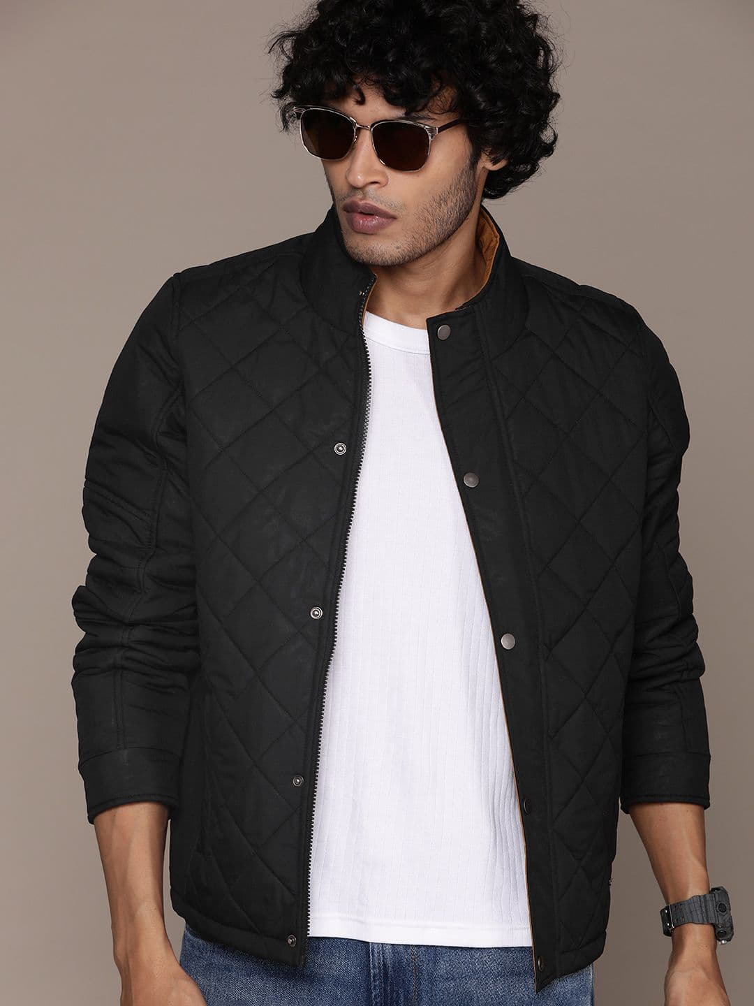 The Roadster Lifestyle Co. Solid Quilted Jacket - view 1