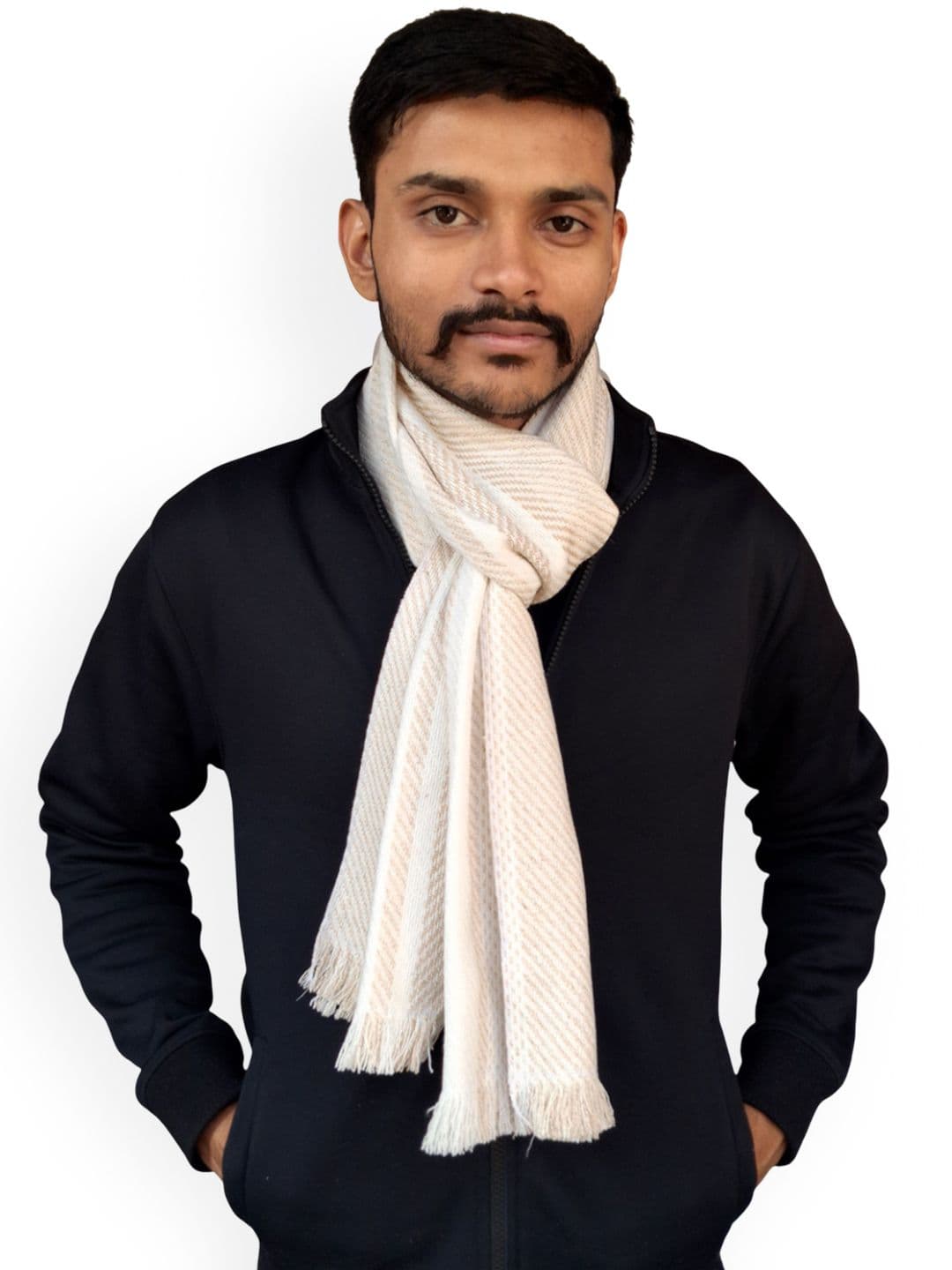 SWITCHON Men Patterned Merino Wool Mufflers - view 1
