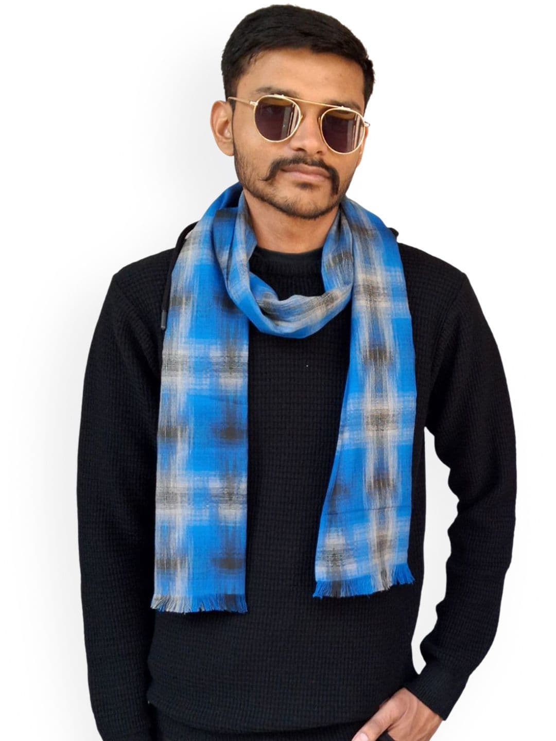 SWITCHON Men Checked Cotton Mufflers - view 1