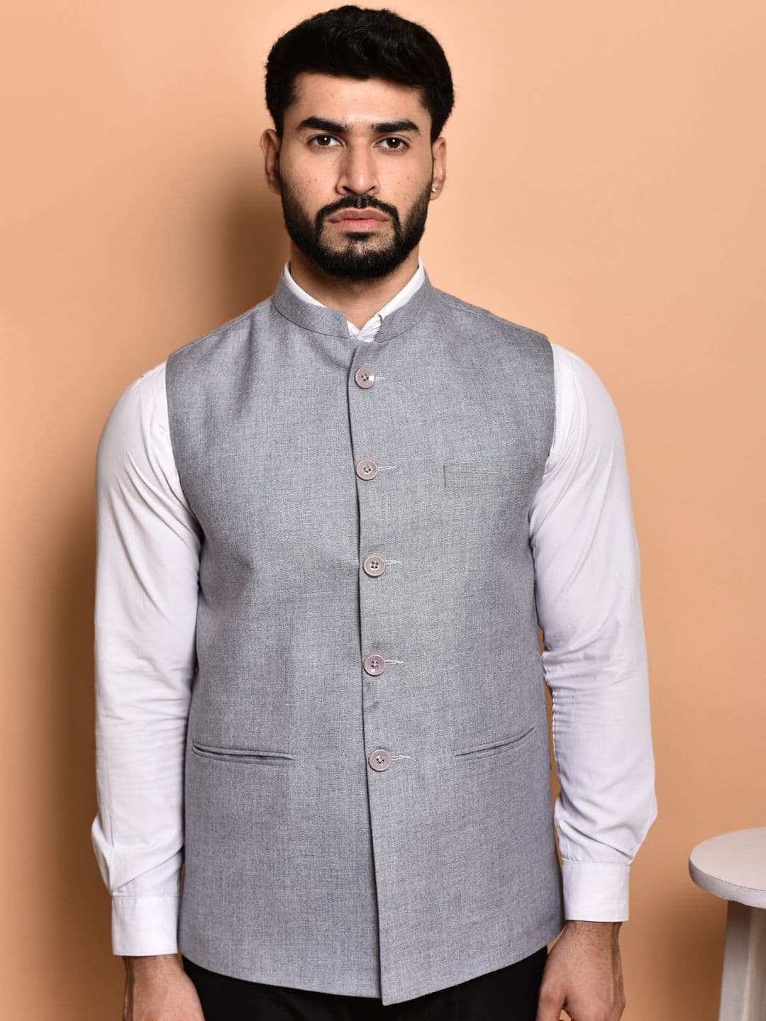 PRINTINDIA Men Mandarin Collar Nehru Jackets - view 1