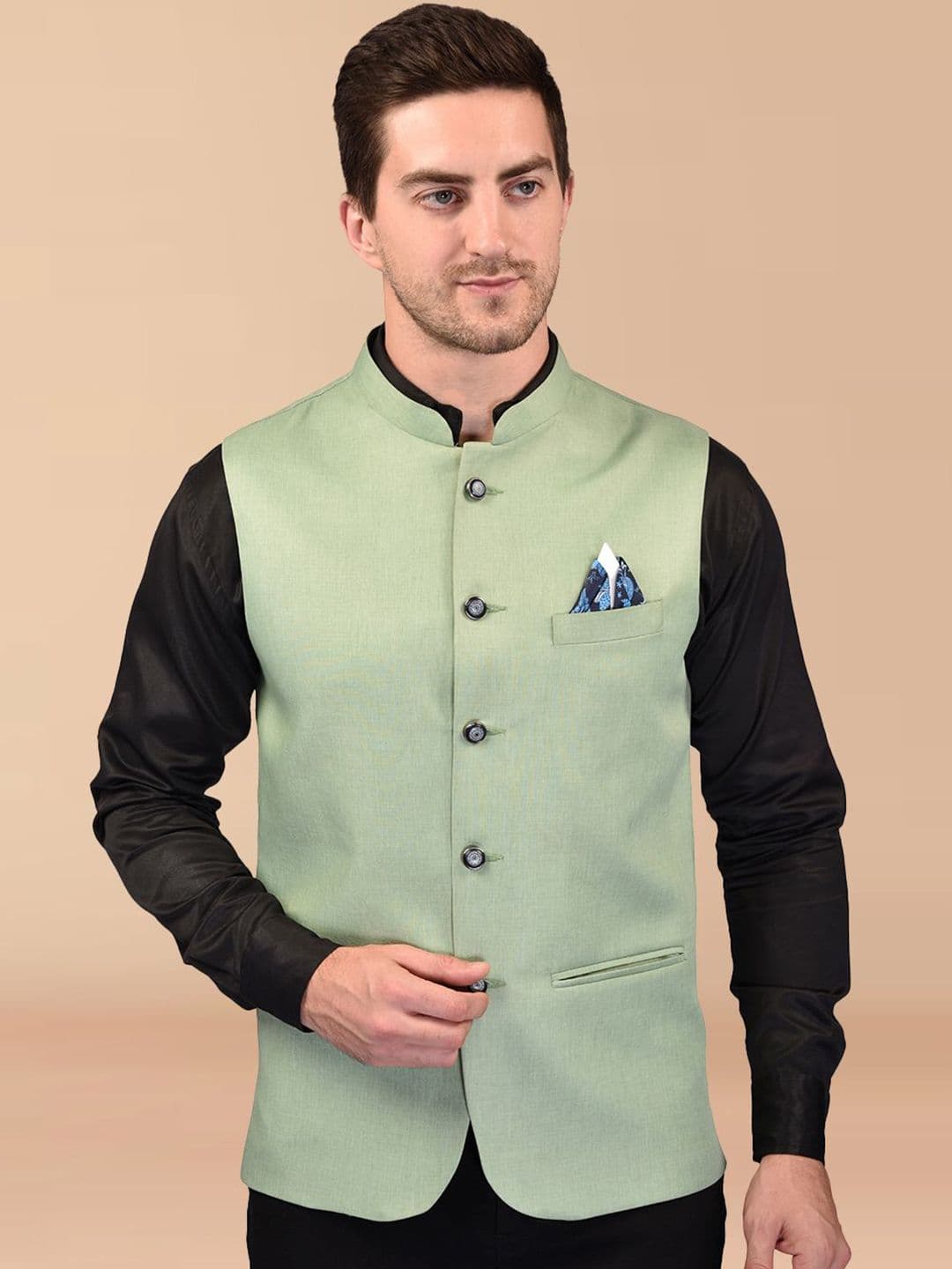 PRINTINDIA Men Sleeveless Mandarin Neck Nehru Jacket - view 1