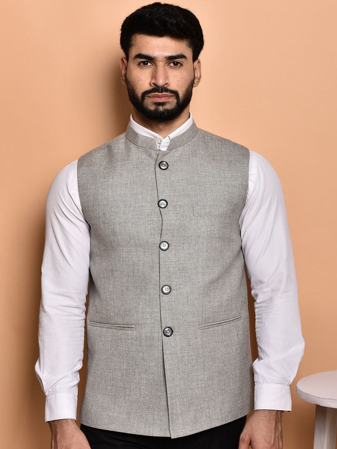 PRINTINDIA Men Mandarin Collar Nehru Jackets - view 1