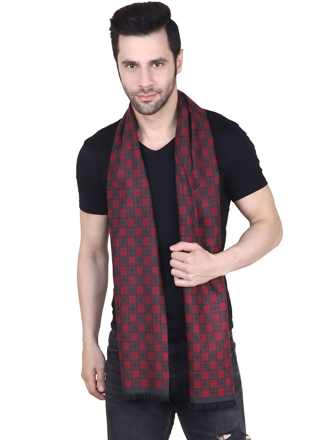 Calvadoss Men Patterned Acrylic Mufflers - view 1