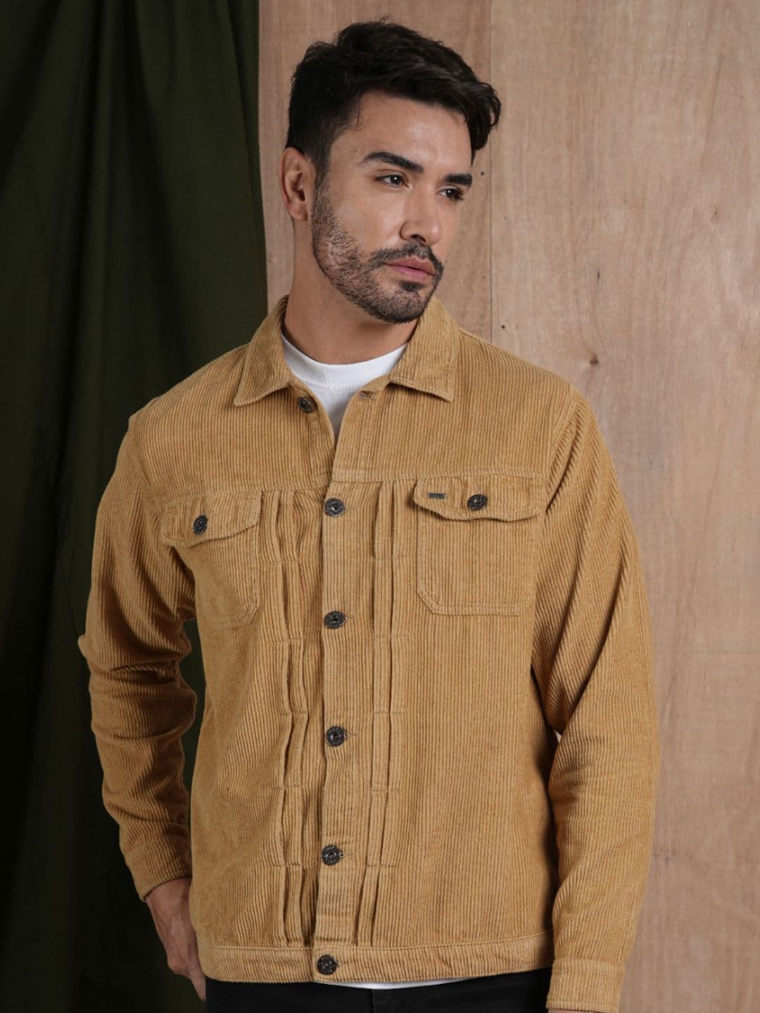 PRONK Teddy Lined Corduroy Jacket - view 1