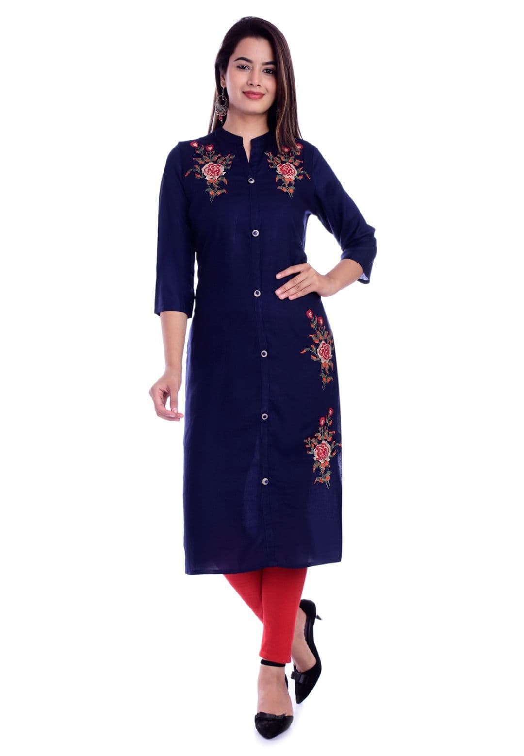 Mehsoos Women Thread Work Kurta - view 1