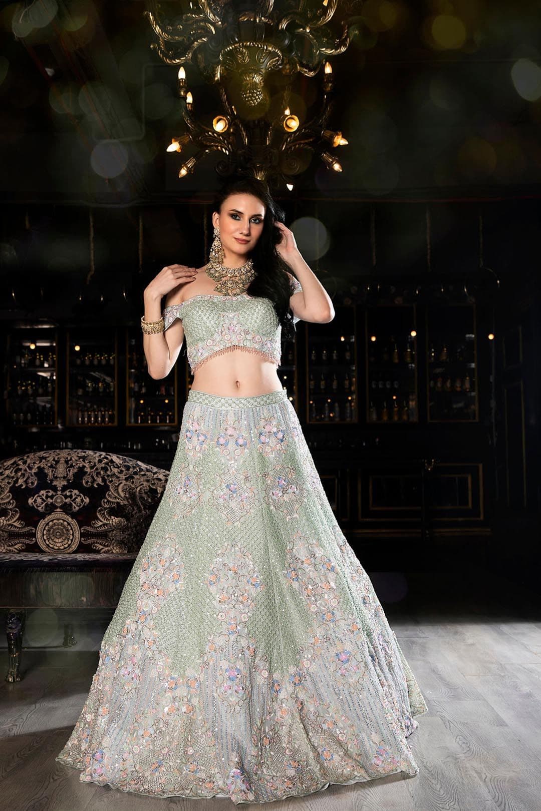 KIASA By Ronak & Shruti ISABELLE Embellished Beads & Stones Ready To Wear Lehenga Choli - view 1