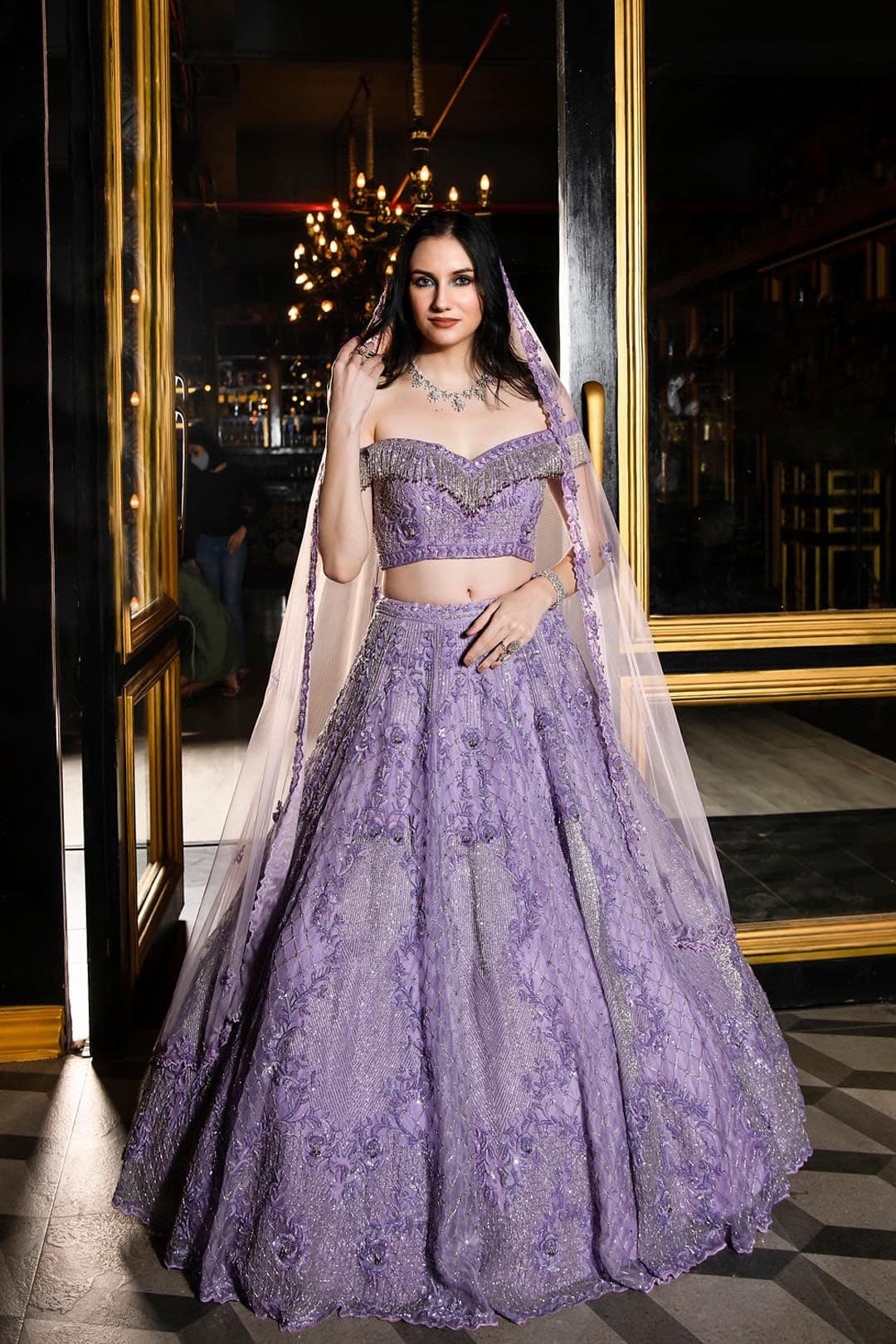 KIASA By Ronak & Shruti AVRIL Embellished Beads & Stones Ready to Wear Lehenga Choli - view 1