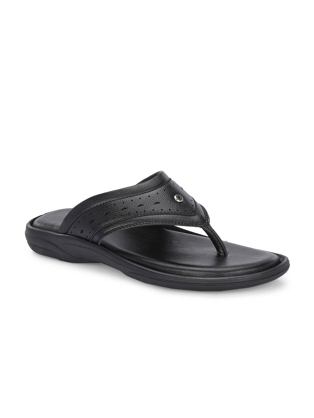 Azzaro Black Men Slip-On Flip Flops - view 1