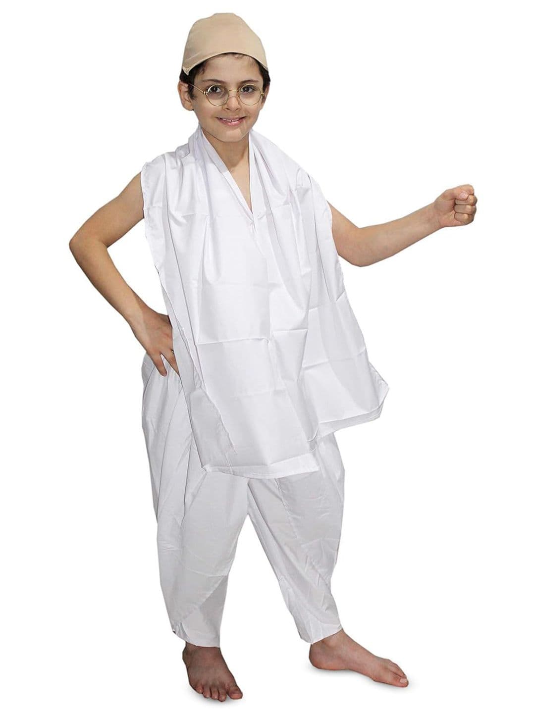 Kaku Fancy dresses Boys Mahatma Gandhi Costume Shawl With Dhoti Pant & Cap - view 1