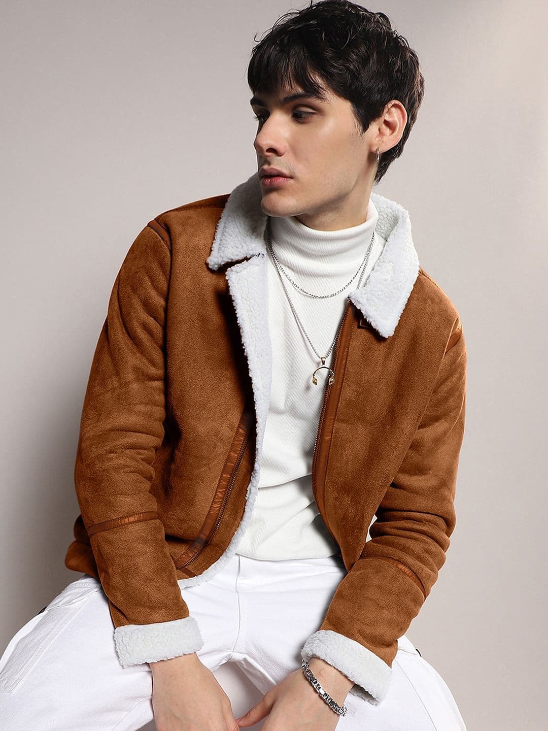 CAHOOT Men Colourblocked Lightweight Biker Jacket - view 1