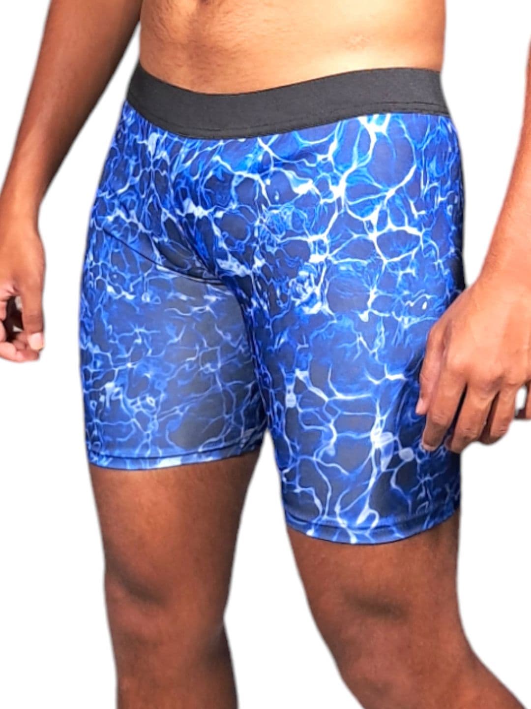 Aqua Holic Men Abstract Printed Mid-Rise Swim Shorts - view 1