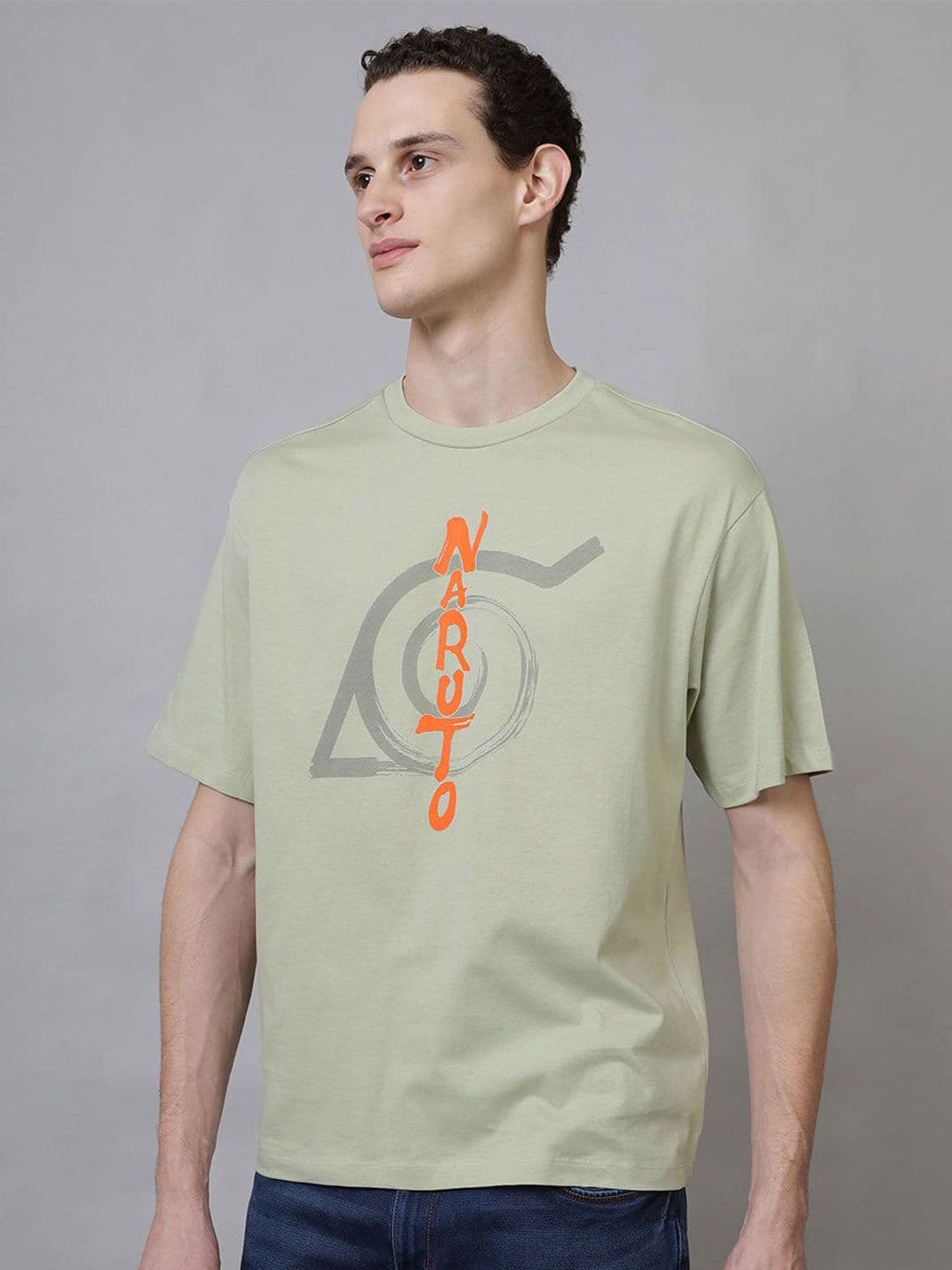 Free Authority Naruto Anime Printed Oversized T-Shirt - view 1