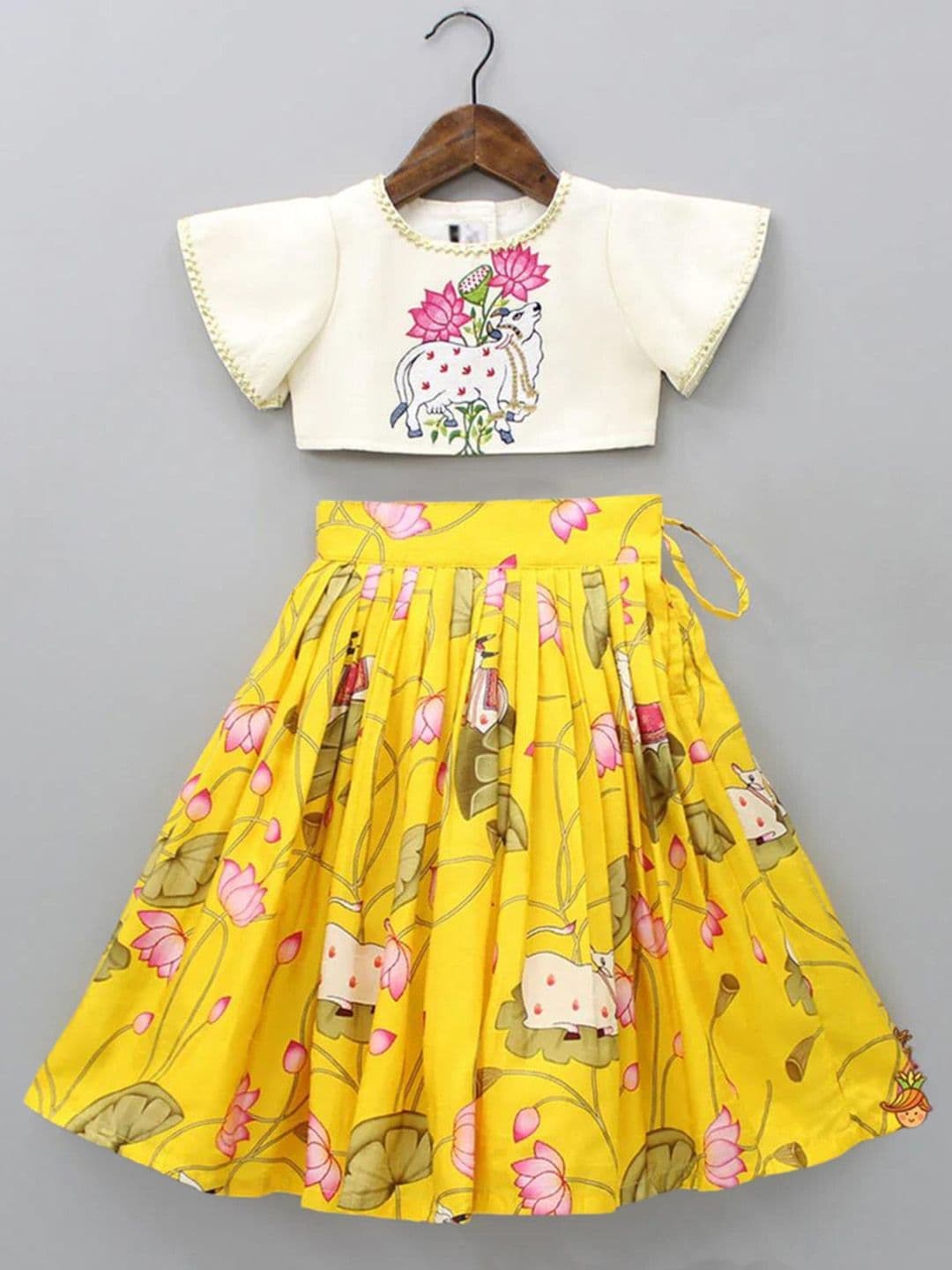 JOVK DESIGN Kapila Printed Silk Lehenga Choli - view 1
