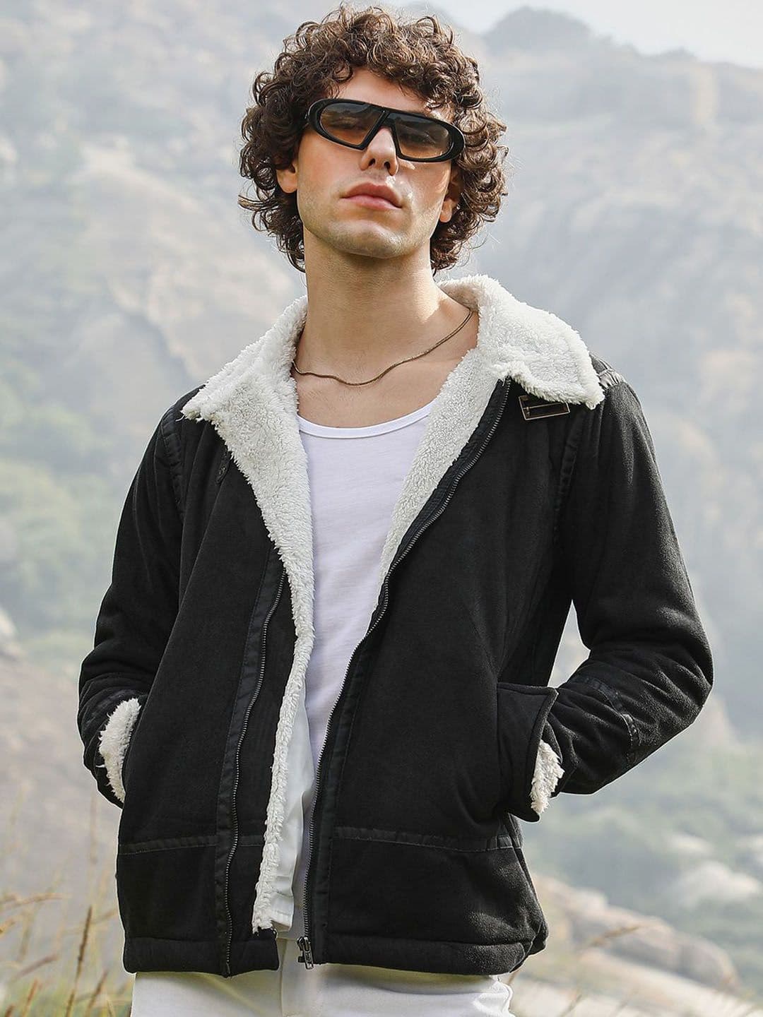 CAHOOT Men Colourblocked Lightweight Biker Jacket - view 1