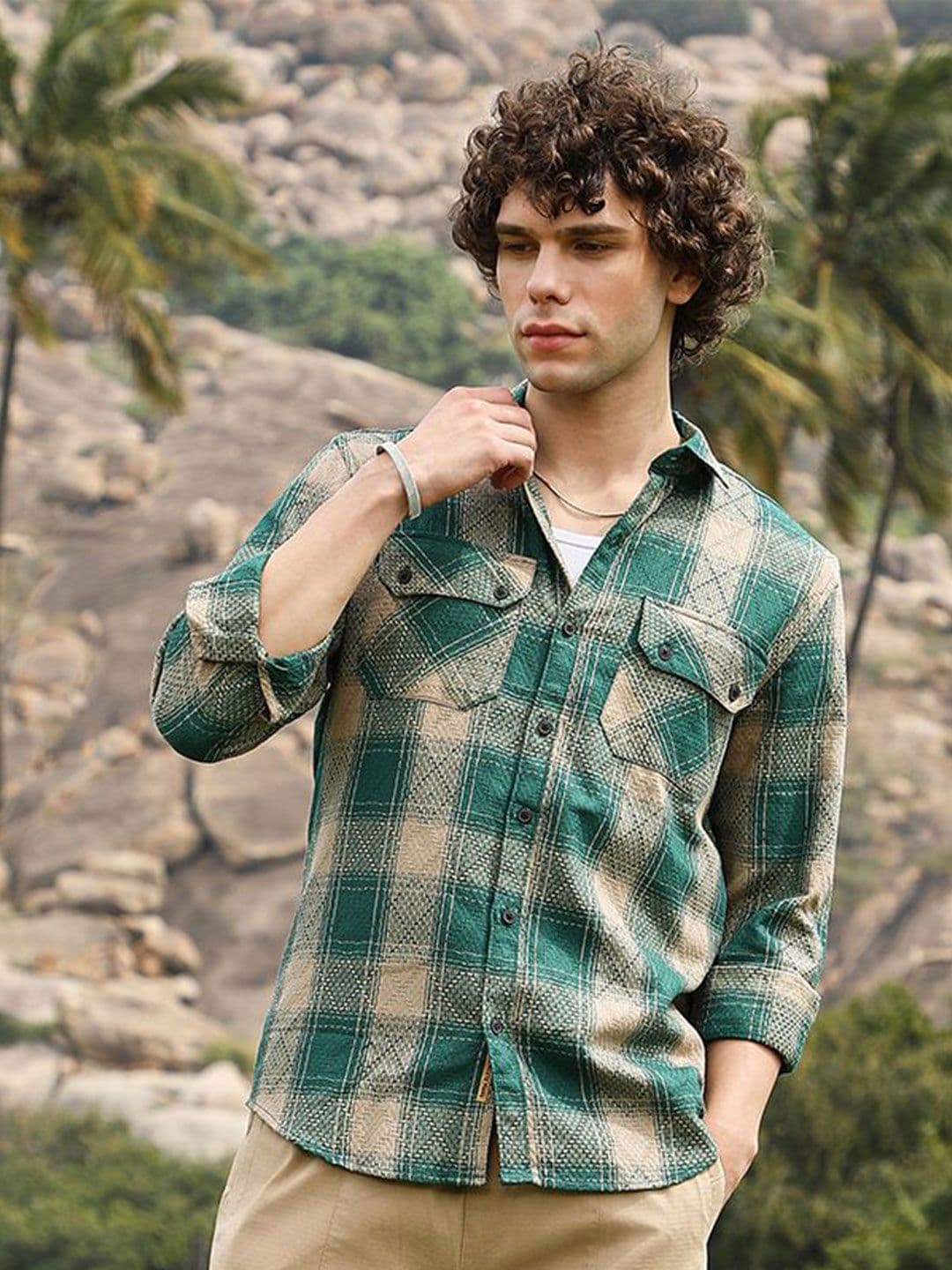 CAHOOT Men Comfort Opaque Checked Casual Shirt - view 1