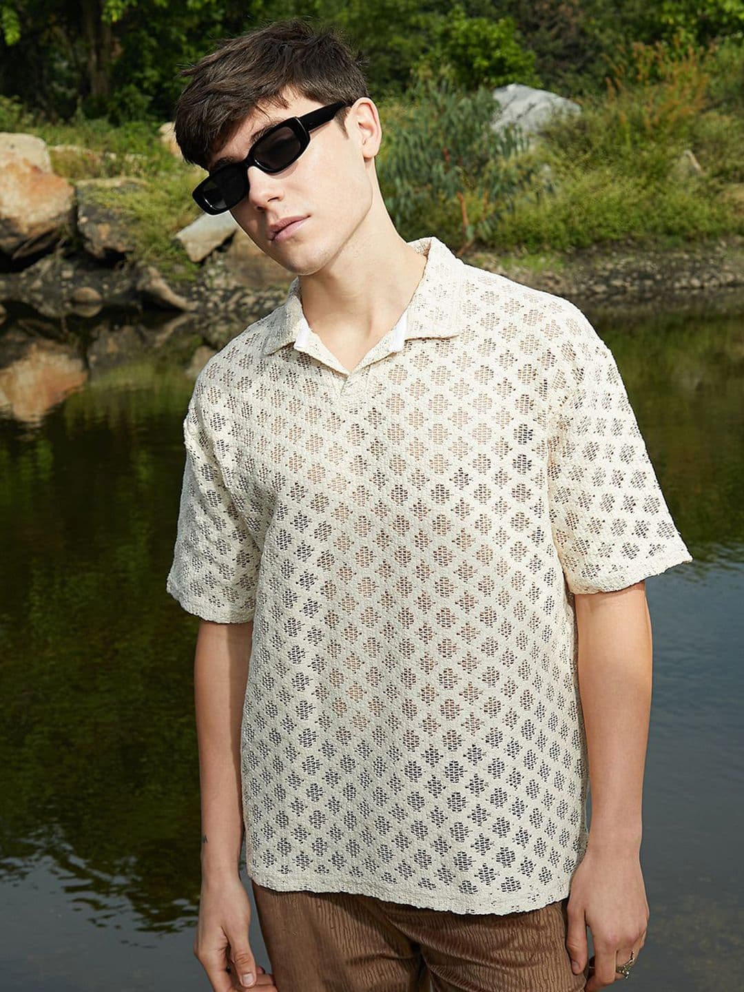 CAHOOT Men Polo Collar Pockets T-shirt - view 1