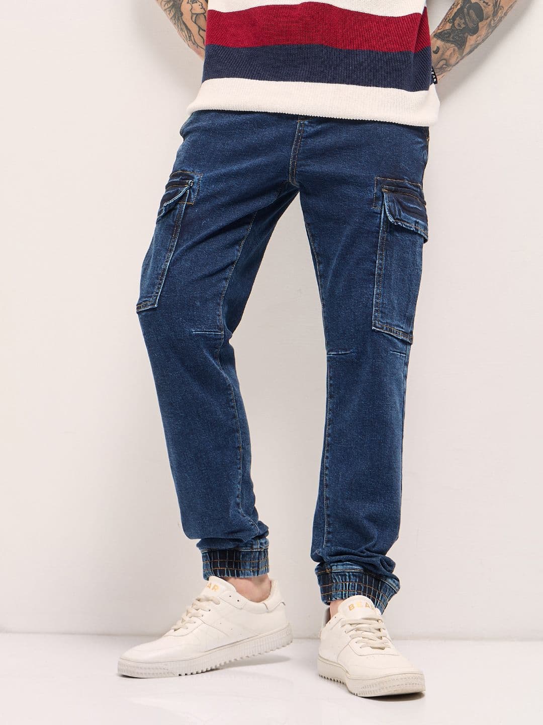 THE BEAR HOUSE Men Slim Fit Mid-Rise Stretchable Cotton Jeans - view 1