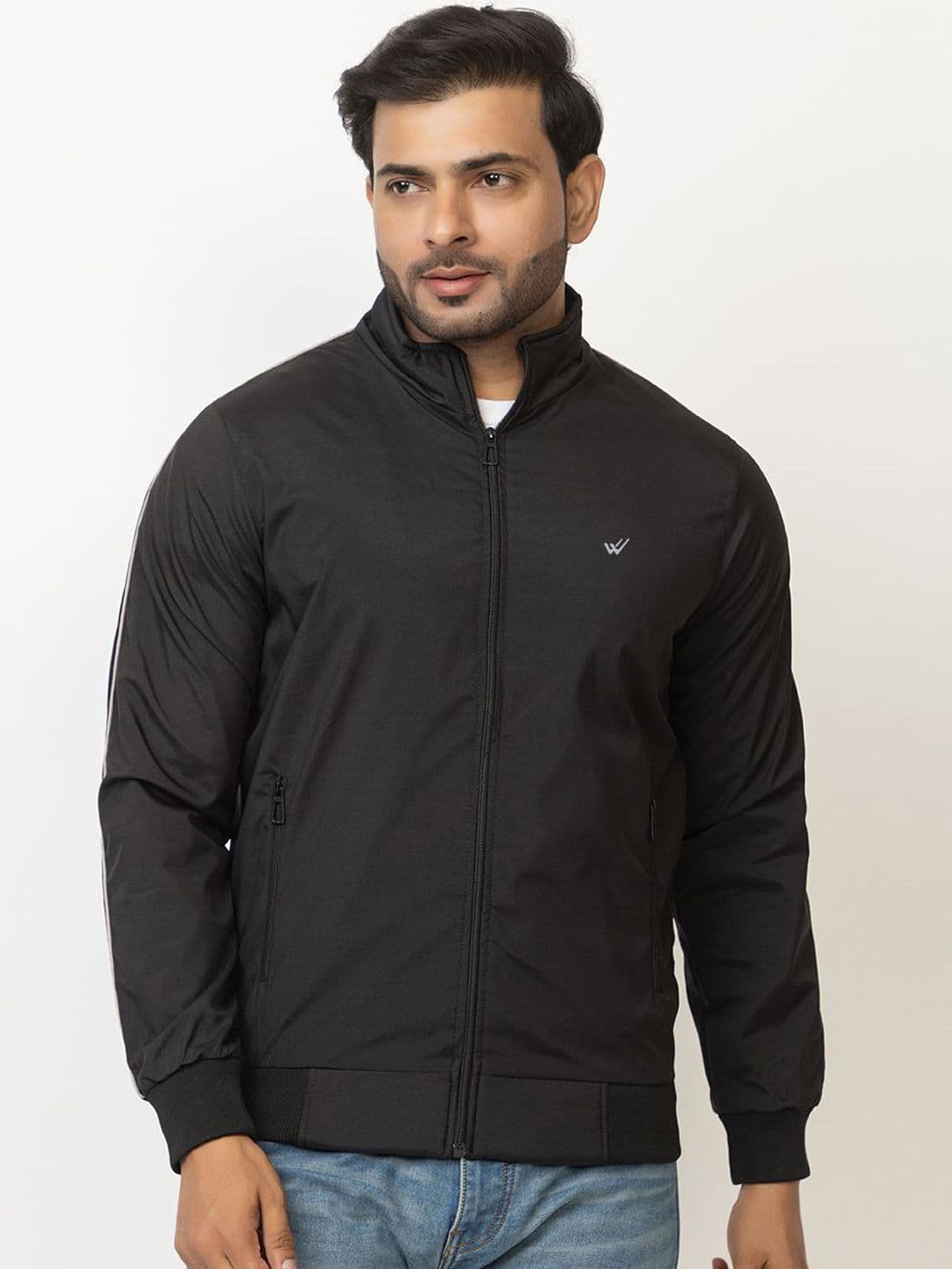 WILD COPS Men Solid Mock Collar Windcheater Sporty Jacket - view 1