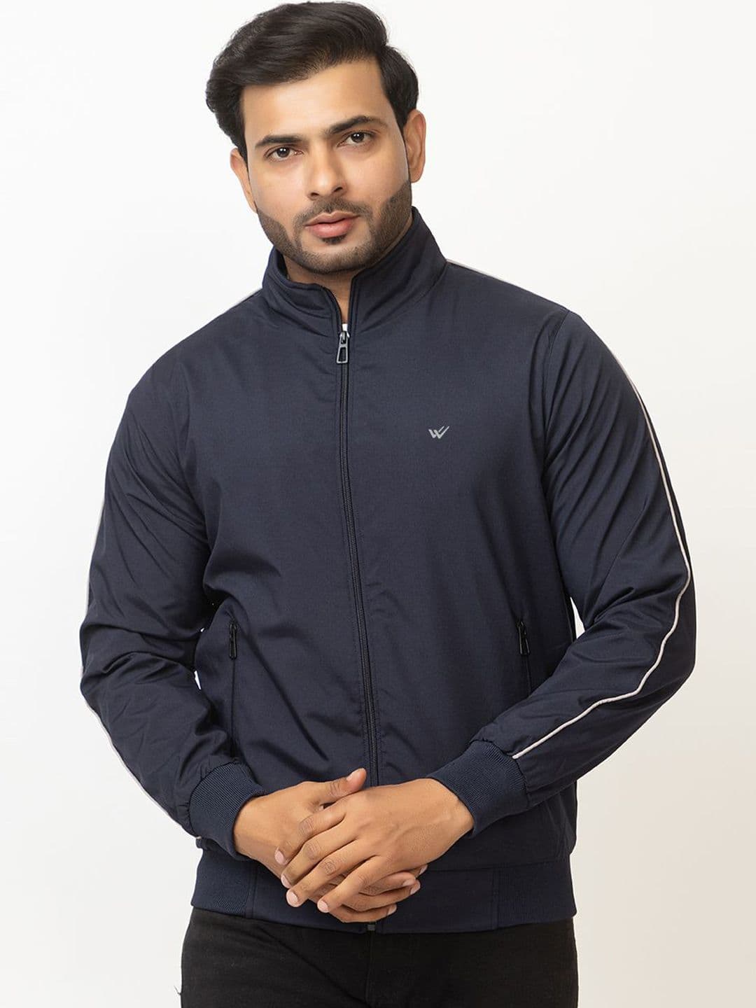 WILD COPS Men Solid Mock Collar Windcheater Sporty Jacket - view 1