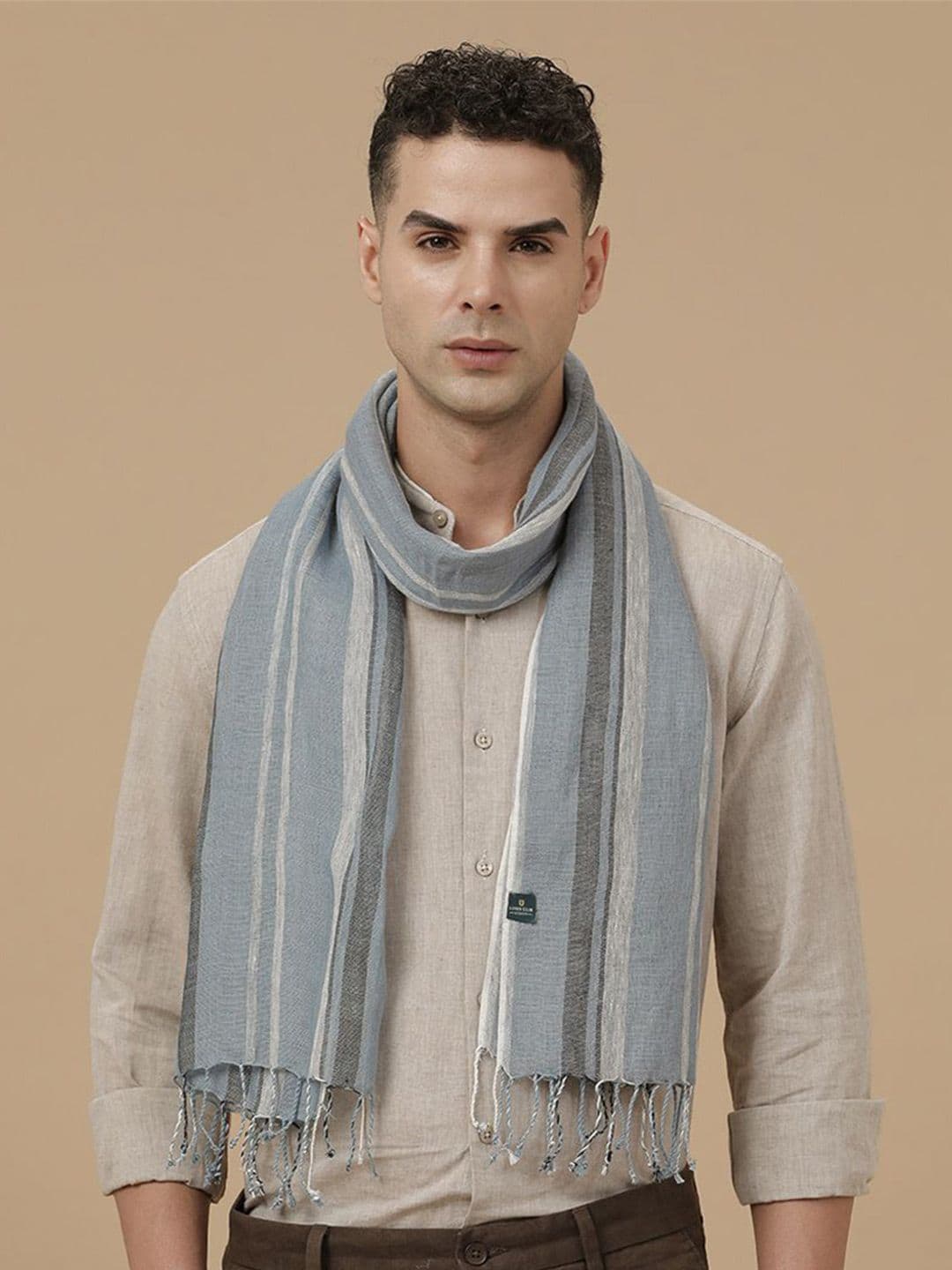 Linen Club Unisex Striped Stole - view 1