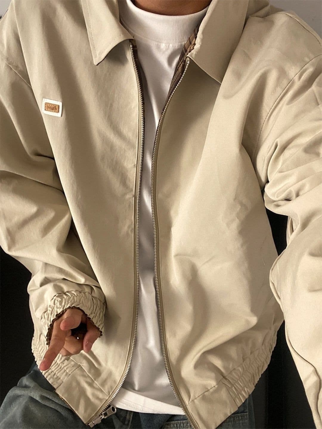 HERE&NOW Men Spread Collar Solid Casual Bomber Jacket - view 1