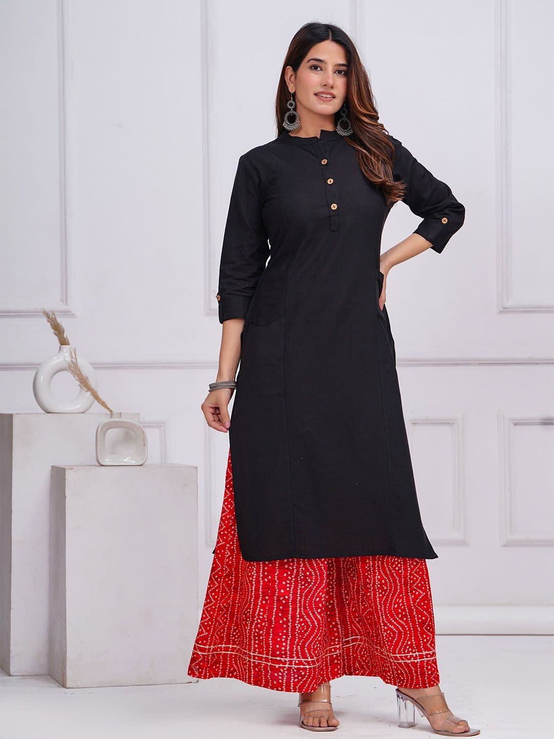Meeranshi Mandarin Collar Kurta - view 1