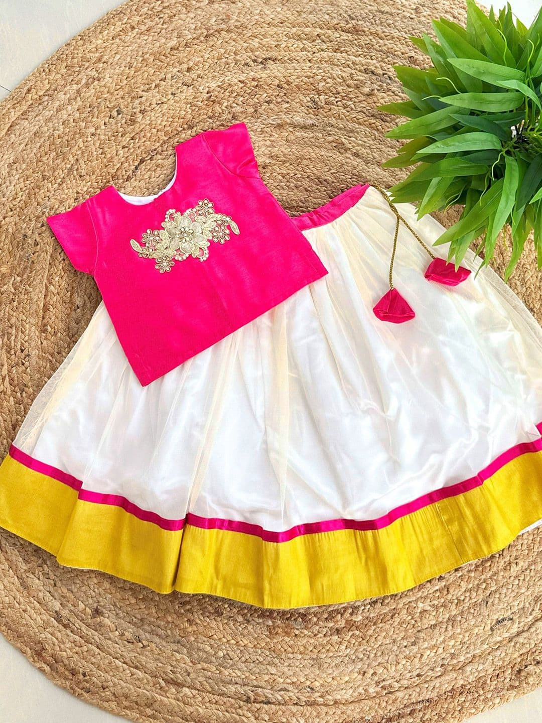 STANWELLS KIDS Girls Embroidered Printed Lehenga Dress - view 1