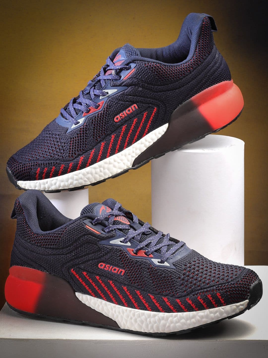 ASIAN Men Mesh Non-Marking Running Shoes - view 1