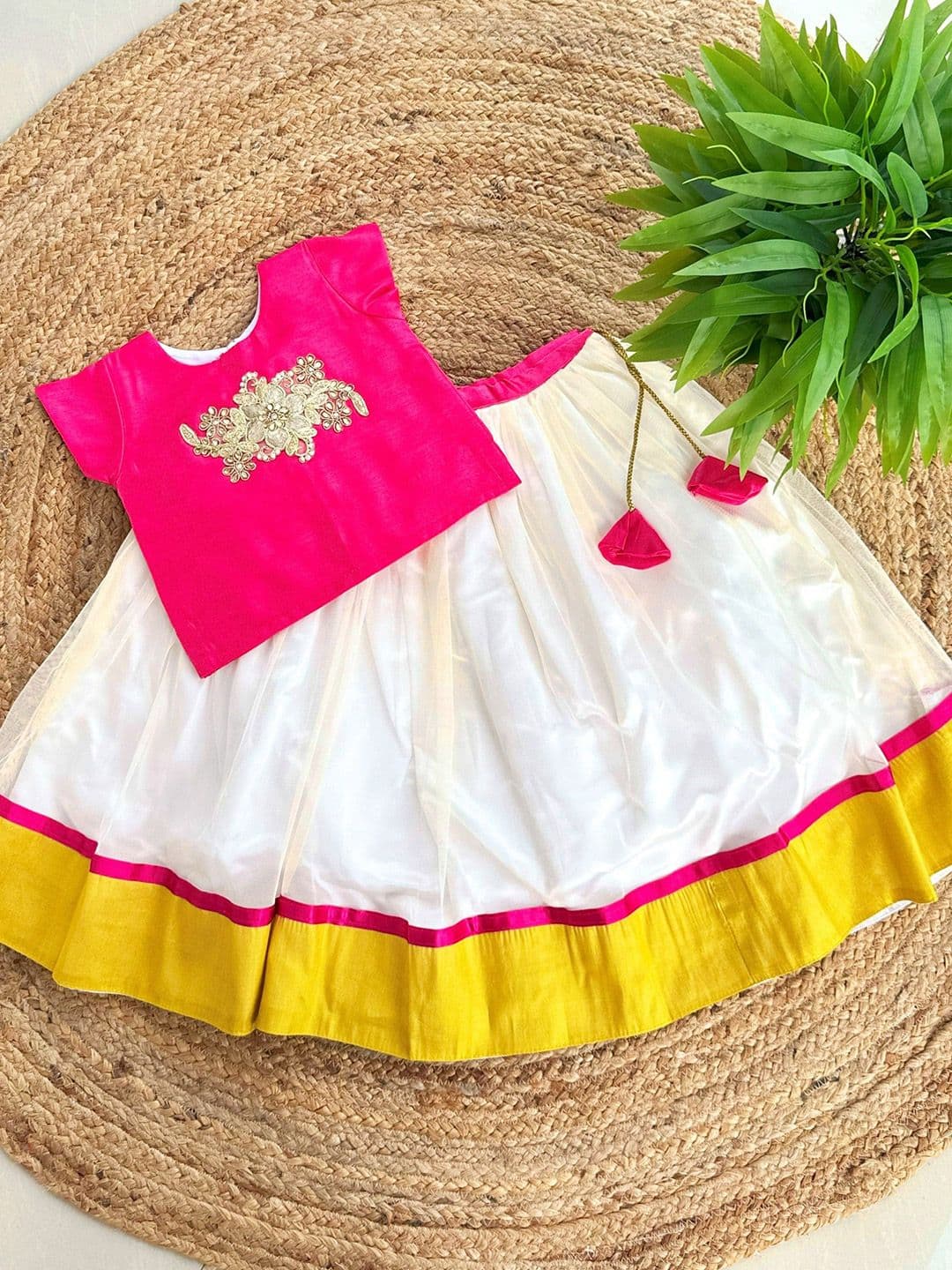 STANWELLS KIDS Girls Embroidered Printed Lehenga Choli Dress - view 1
