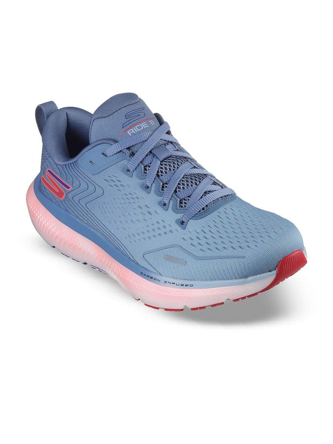 Skechers Men Self Design Round Toe Non-Marking Lace Ups Running Shoes - view 1