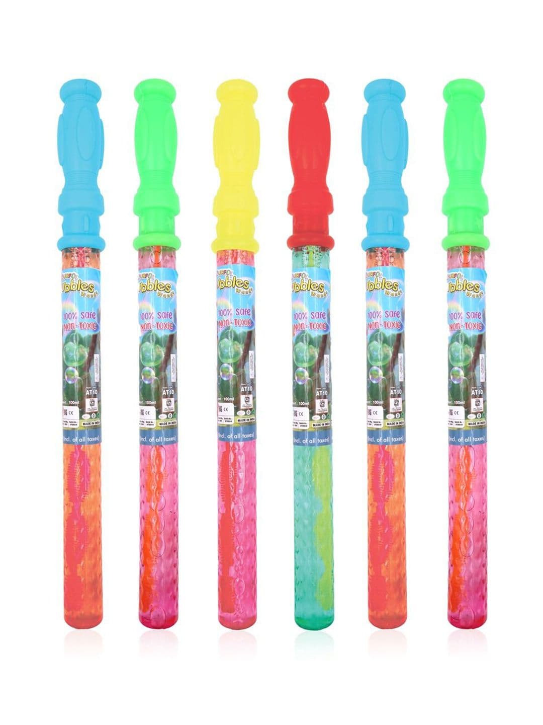 Aditi Toys Kids BPA Free Colorful Bubble Wands - Pack of 6 Bubble Sticks - view 1