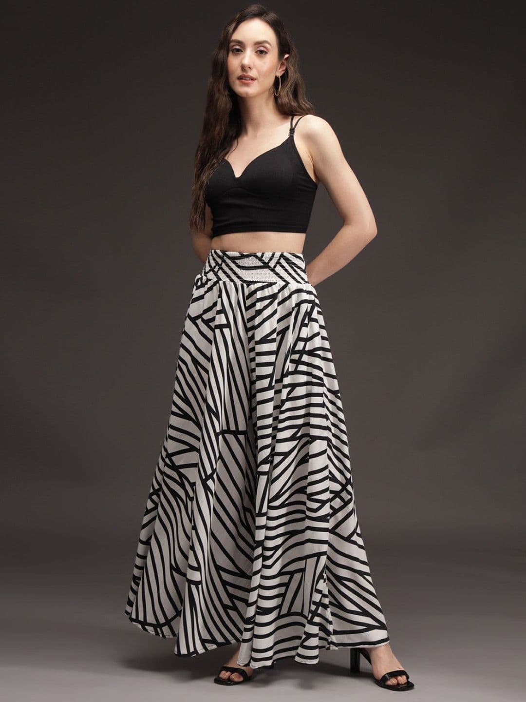 SCUBE DESIGNS Women Printed Flared Ethnic Palazzos - view 1